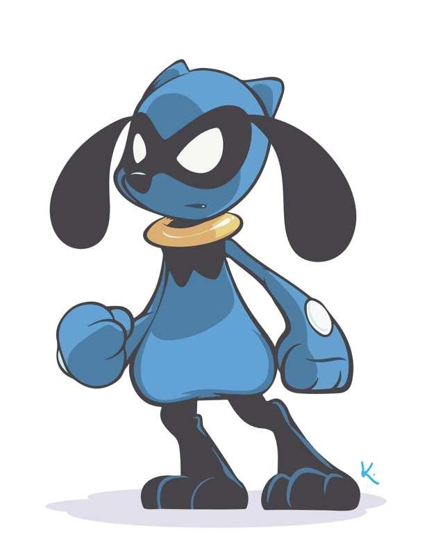 Riolu Print and Colouring Sheet!