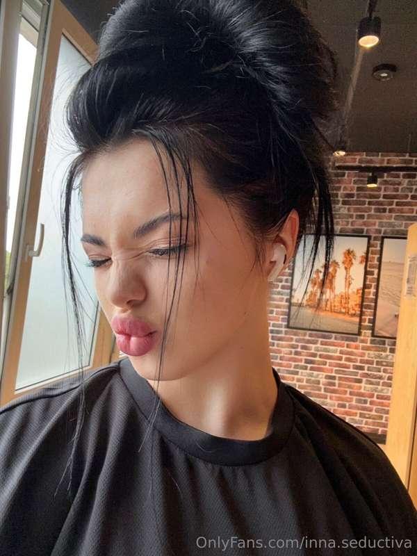 Guess why I tied my hair up🤤