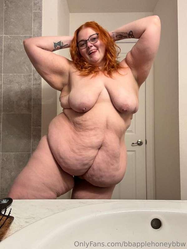 Silly before shower selfie
