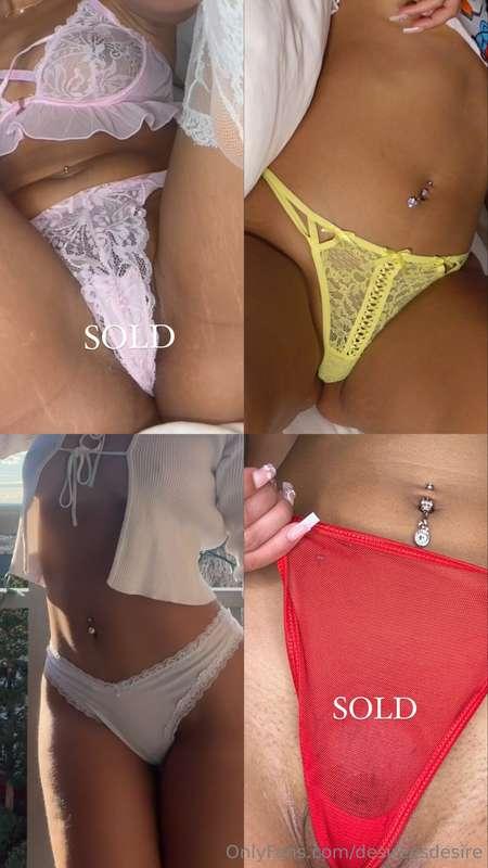 if you want a pair of my panties, all you have to do is text..