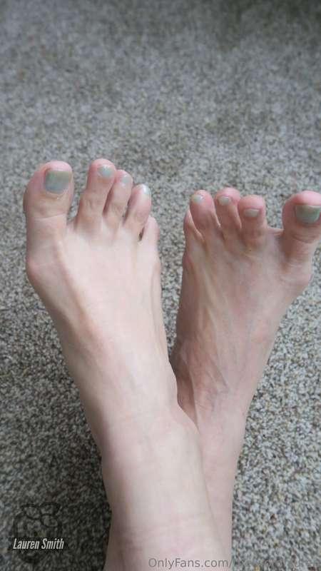 I've got someone lined up that wants a foot job, so I had to..