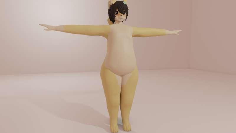 Fatter/Bulkier Body [New Shapekey]
