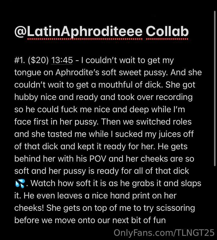 Here is the listing for our collab with @latinaphroditeee 
M..