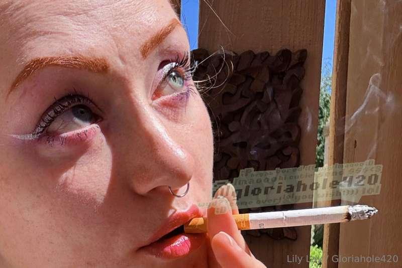 silver eyeliner + smoking + sunshine non-nude
