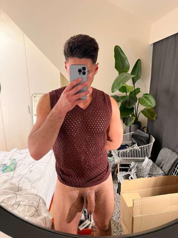 Me when i tried on a mesh top like a little f*ggot