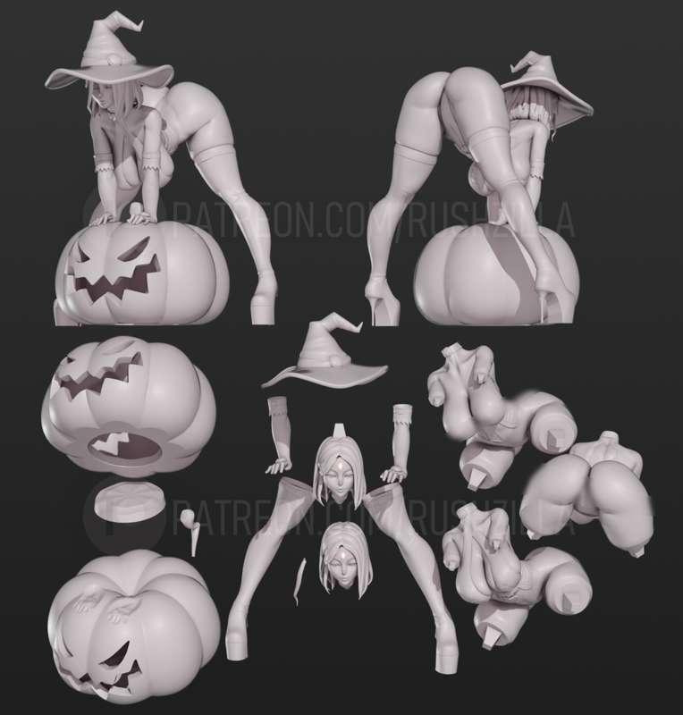 Witch Raven STL