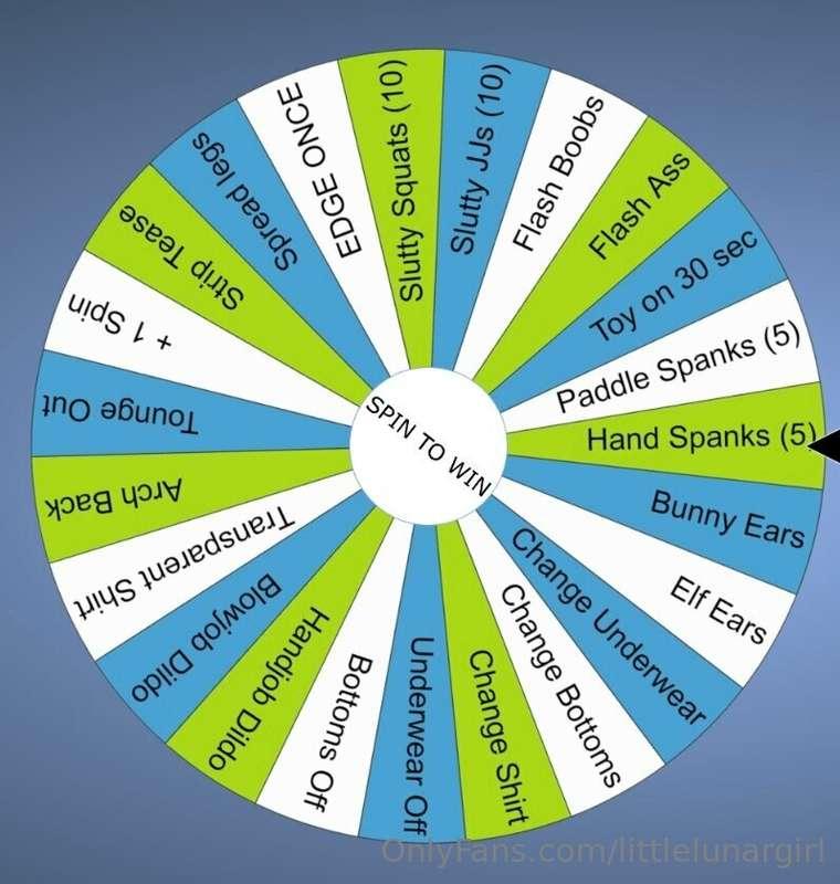 Here is the wheel for tonight’s stream these will be **$5** ..