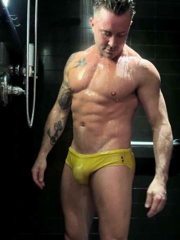Captured in the shower after the swim 😜