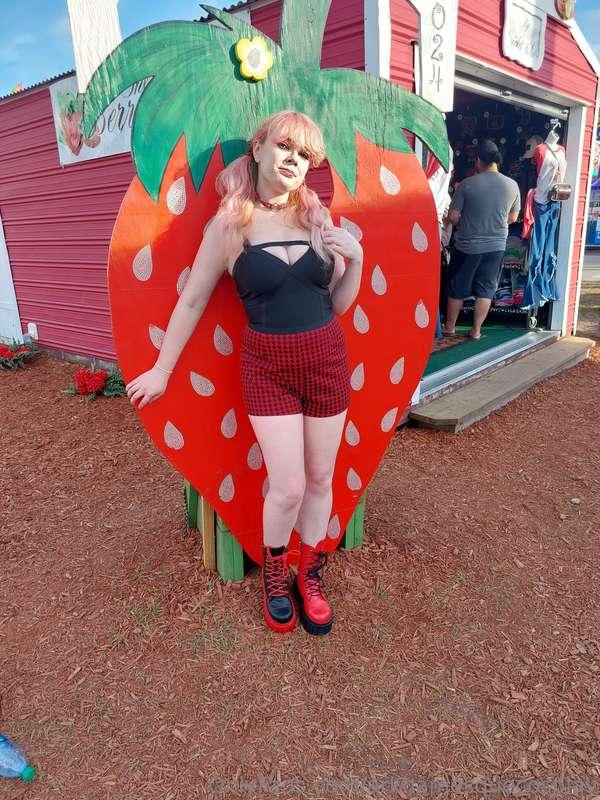 Went to the strawberry festival and somehow managed to not g..