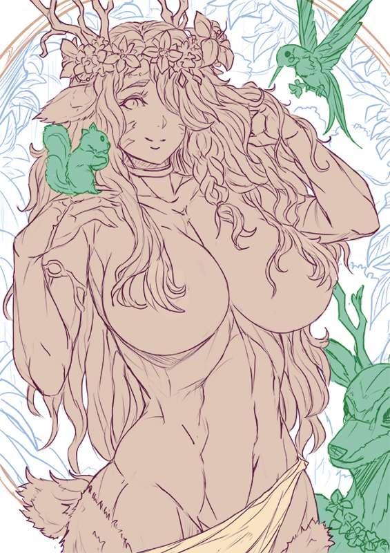 BBD 25 : Nature Spirit  [ SKETCH / SFW ]