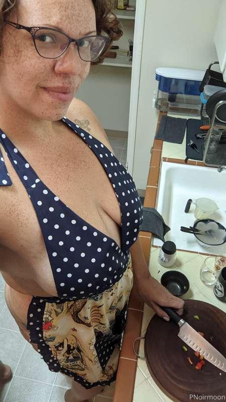 Enjoying a leisurely sexy breakfast morning