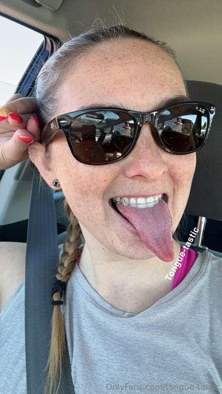It’s harder to do tongue tricks with it in!!