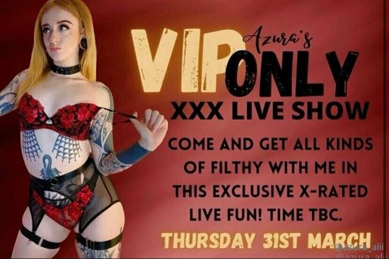 Don’t forget THURSDAY 31ST MARCH I will be having two live s..