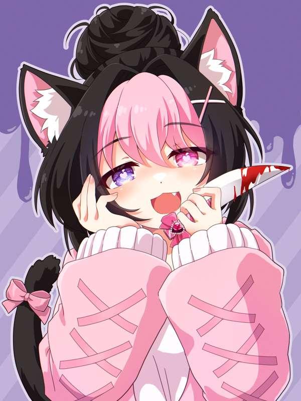 cute yandere strawb art ♡ [multiple files] [possible phone wallpaper] [HD]