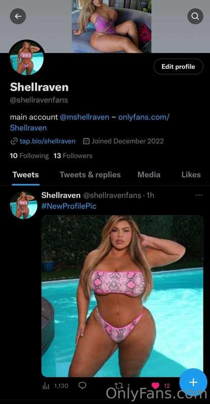 Hey loves 💕 i just made another Twitter💙@ Shellravenfans  fo..