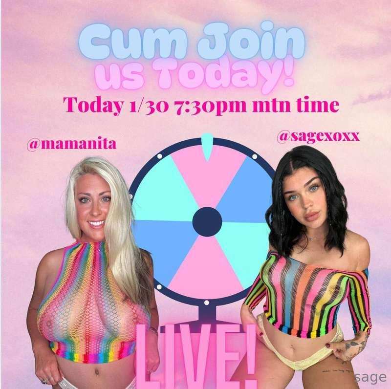 💖 GOING LIVE TONIGHT 9:30 PM EST WITH @mamanita 💖