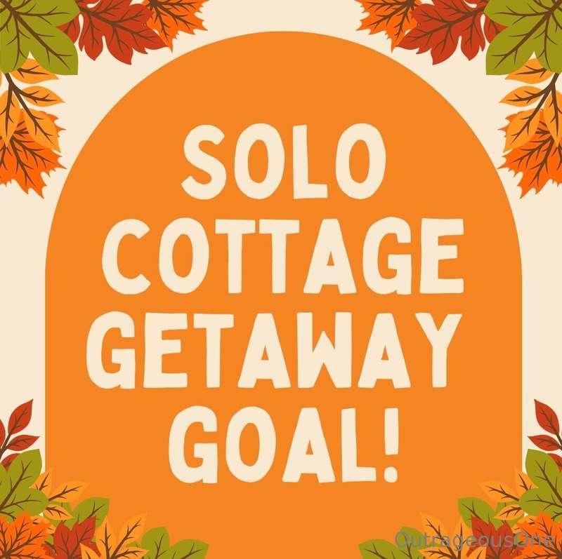 SOLO COTTAGE GETAWAY GOAL 🏠✨ (read below!) ⬇️ I really want ..