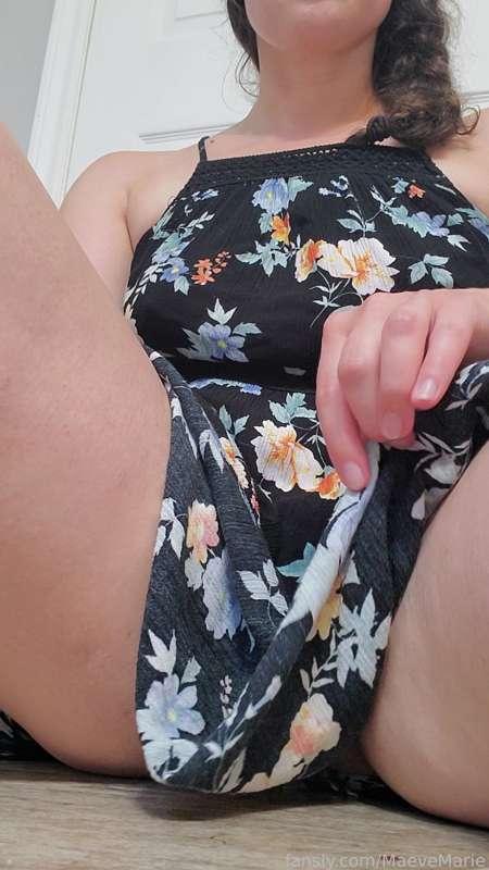 Role play. Our eyes lock at an outdoor party. You like my sundress and wonder how I look underneath. I like being naughty. We slip away from the other guests for a moment. 
#dildo #tightpussy #moan #cum #orgasm #multipleorgasm #sundress #short #thighs #pov #pussy #masturbate #rub #braid #brunette #dirtytalk #roleplay #mommy #milf #mistress #cheat #wet #squirt #homewreaker #whore #slut 
