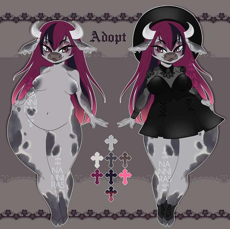 Gothic Cow Adoptable