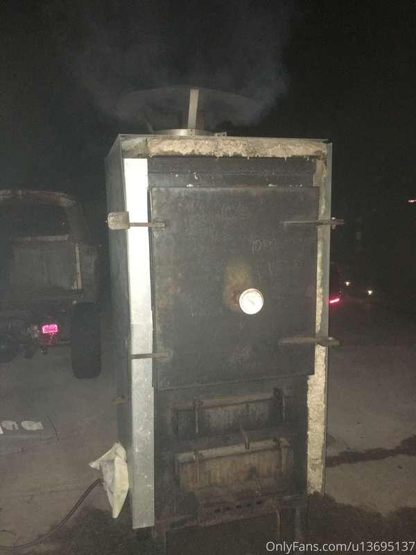 Smoking turkeys for Thanksgiving. Happy Thanksgiving everyon..