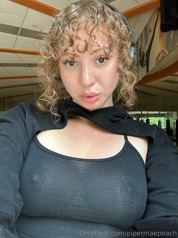 I didn't realize my tank top was see-through till I started ..