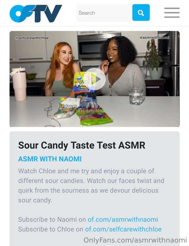 Watch @selfcarewithchloe and I try some delicious sour candi..