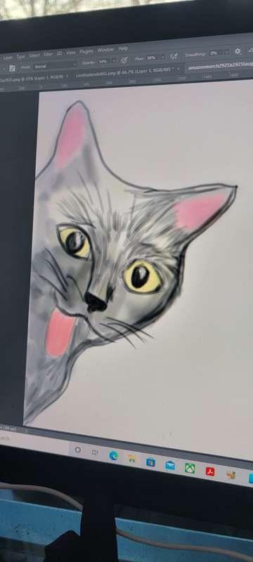 New digital painting of  🐈‍⬛ 
Here's what I have so far
The ..