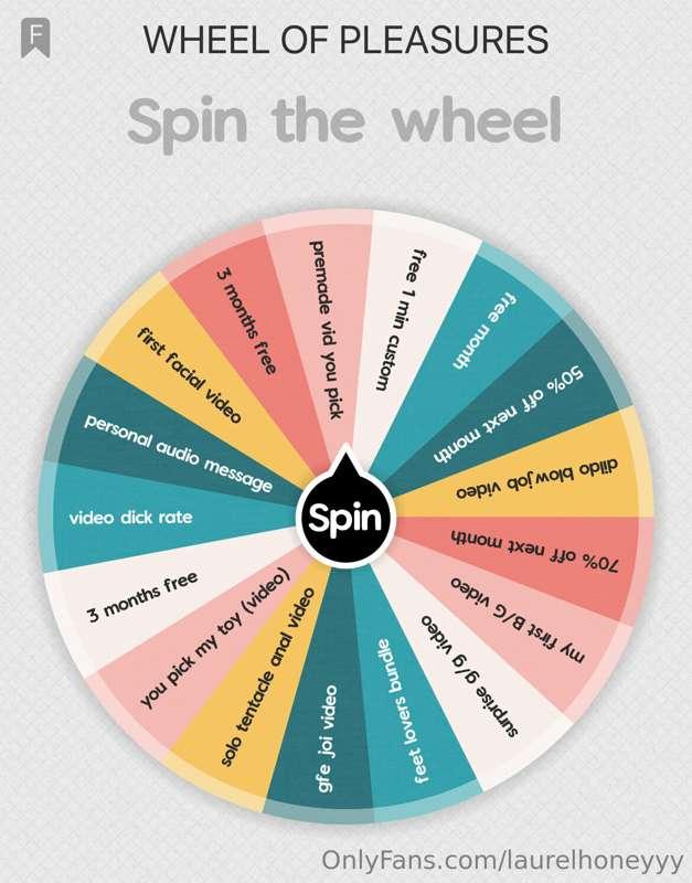 SPIN THE WHEEL IS BACK 💘
Treat yourself to a gift this chris..