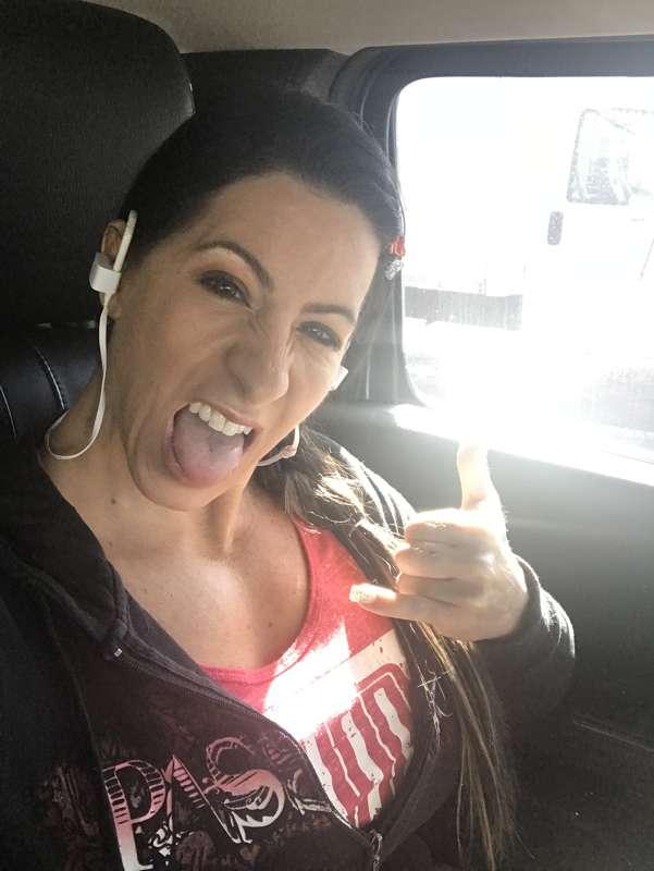 Getting pumped for the gym!!!! Rock on!!  I’m listening to m..