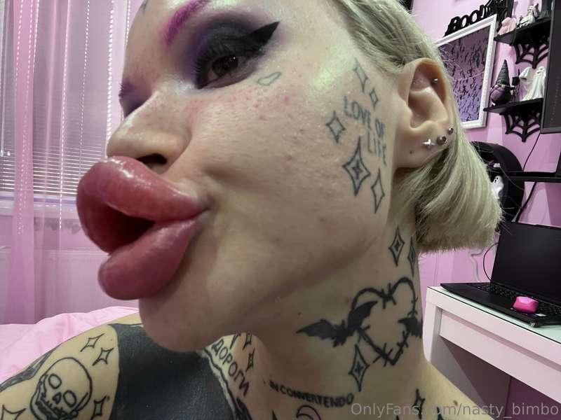 After lips healed i will do a lips permanent makeup and they..