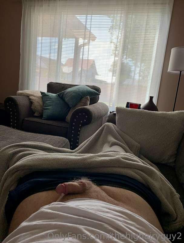 Just waiting for the sexy married neighbor to walk by.