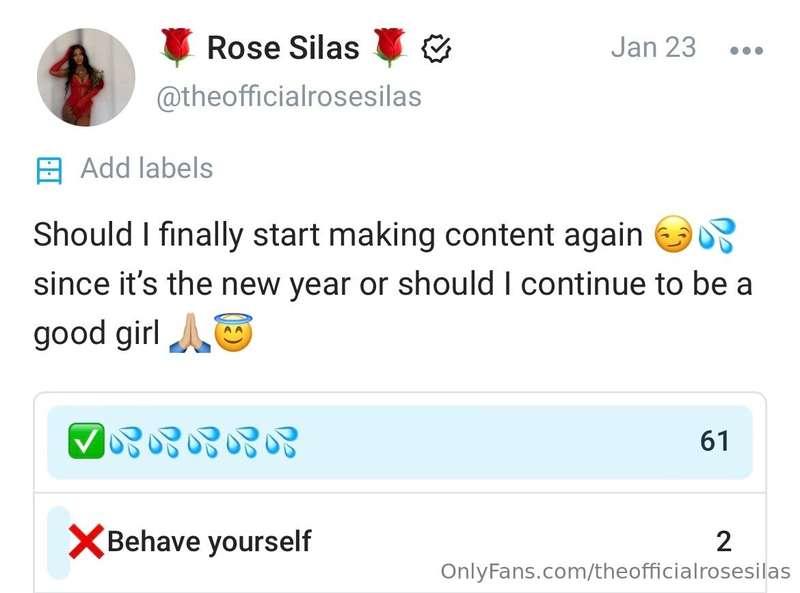 Welp majority rules so I guess I’m making content again 💋 … ..