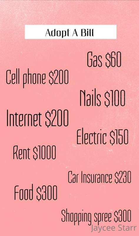 Adopt a bill for my bday month🥳

Tip then dm me for a specia..
