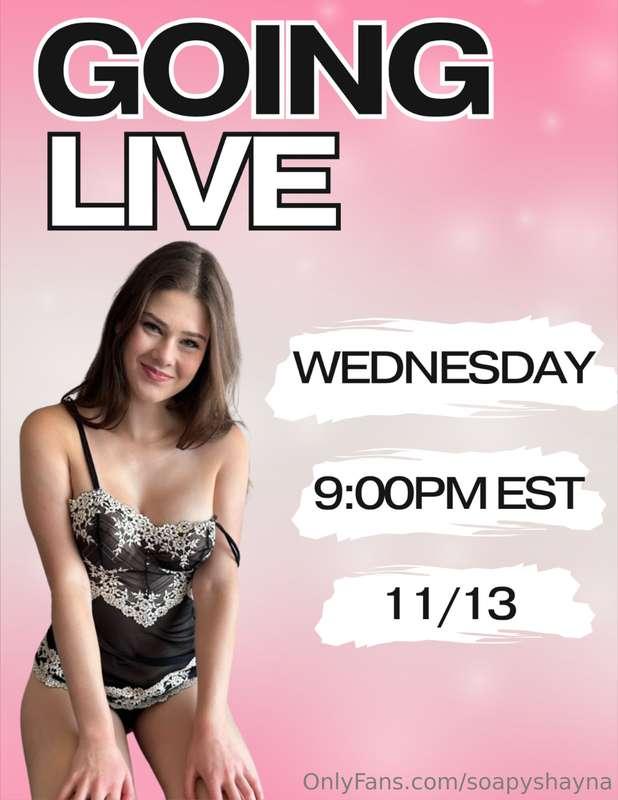 GOING LIVE TONIGHT 😍 guess what i have prepared for us?! ;)