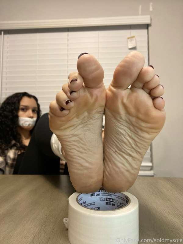 My ankles are duct taped and my soles are vulnerable for you
