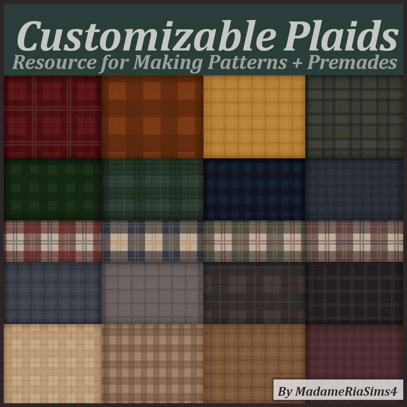 Customizable Plaid Patterns Resource  