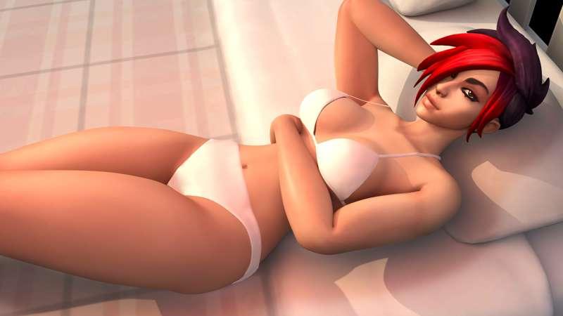 Ash NSFW Render
