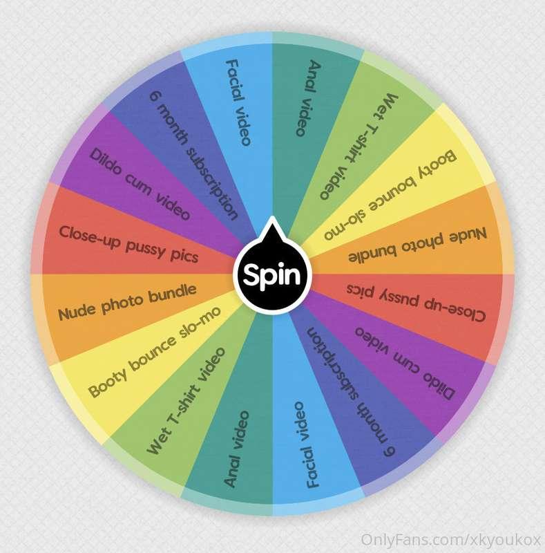 What are you going to win?! 🙀
$5 for two spins / $9 for 3!