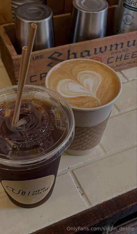 Morning coffee… but I think it would be much hotter with you..