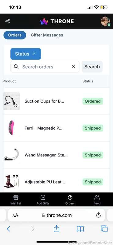 nyaaaa.. getting spoiled by y’all like that makes me fucking cum 😍💦

wanna get me something too in exchange for free content with the item(s) you bought for me or just giftme something anonymously? 

right this way, honey 👇🏻 
https://throne.com/nadjakatz 💕

#kink #fetish #crazy #freak #annemariekatz #fyp