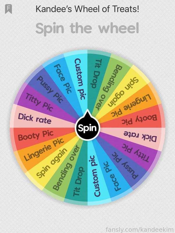 Just added new prizes on Kandee's Wheel of Treats! $5 tip to spin and EVERYONE'S a winner!