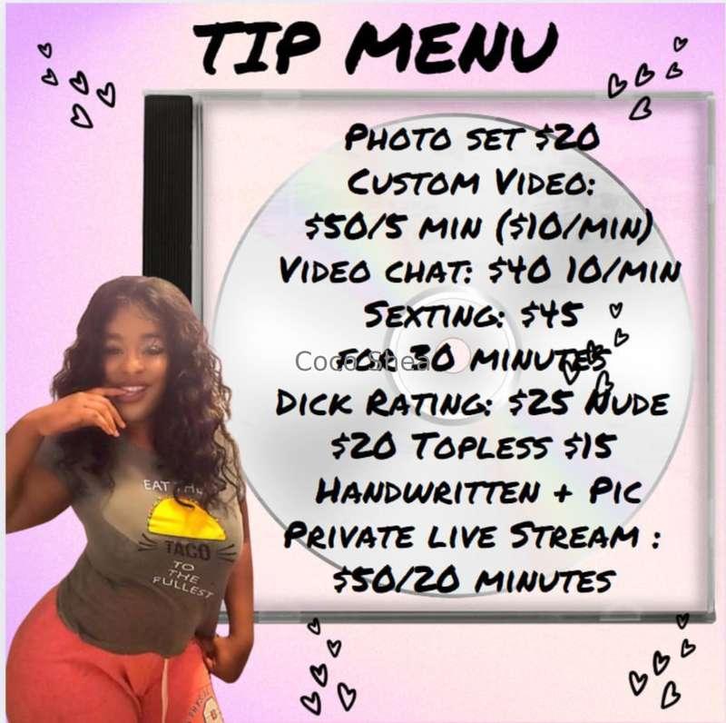 Have you seen my tip menu?😍🤗