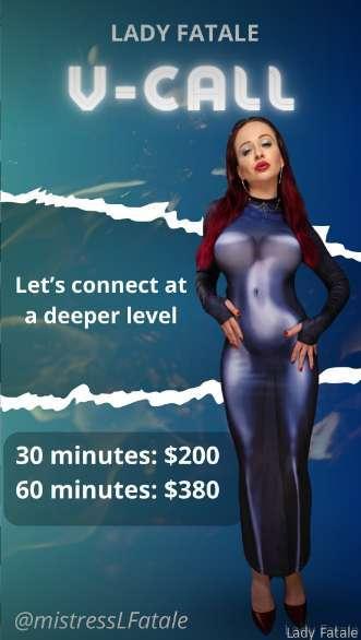 
𝕍𝕀𝔻𝔼𝕆 ℂ𝔸𝕃𝕃 𝕐𝕆𝕌ℝ 𝕄𝕀𝕊𝕋ℝ𝔼𝕊𝕊 ℕ𝕆𝕎

Let's connect at a deeper level!

#femdom #bdsm #dominatrix #domination #domme #mistress #goddess #slave #servant #sissification #feminization #sissy #fyp #horny #kinky #fetish #toys #naughty #training #tasks #kink #sexting #videocall #customvideo