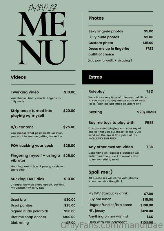 *NEW UPDATED MENU*
i'm so happy to change my old one into so..