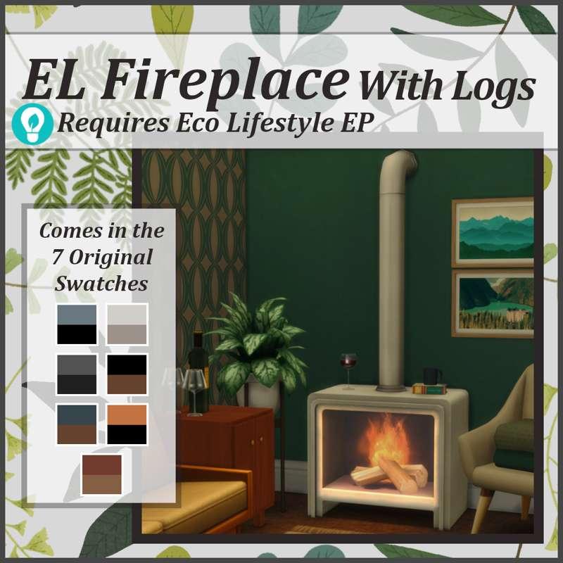 Eco Lifestyle Fireplace With Logs