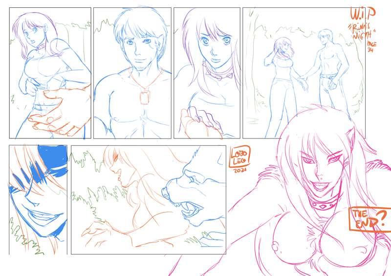 Rina's Night (Page 34) SKETCH