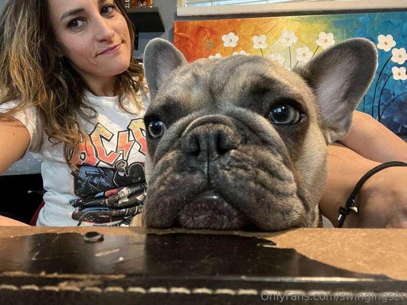 Me and Zeus at my desk :) such a cutie!