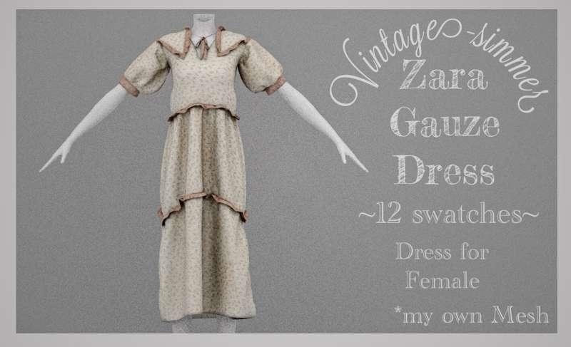˗ˏˋZara Gauze Dress ˎˊ˗