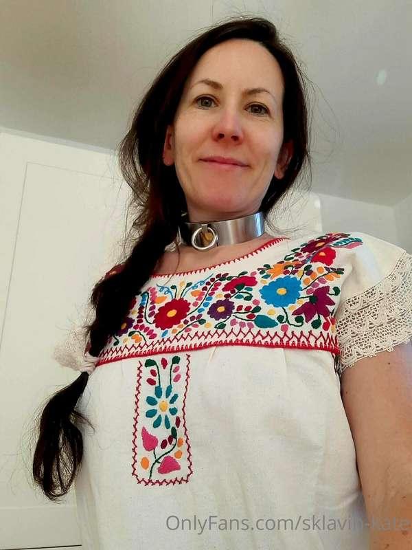 my new dress from my last visit in mexico ........... i like..