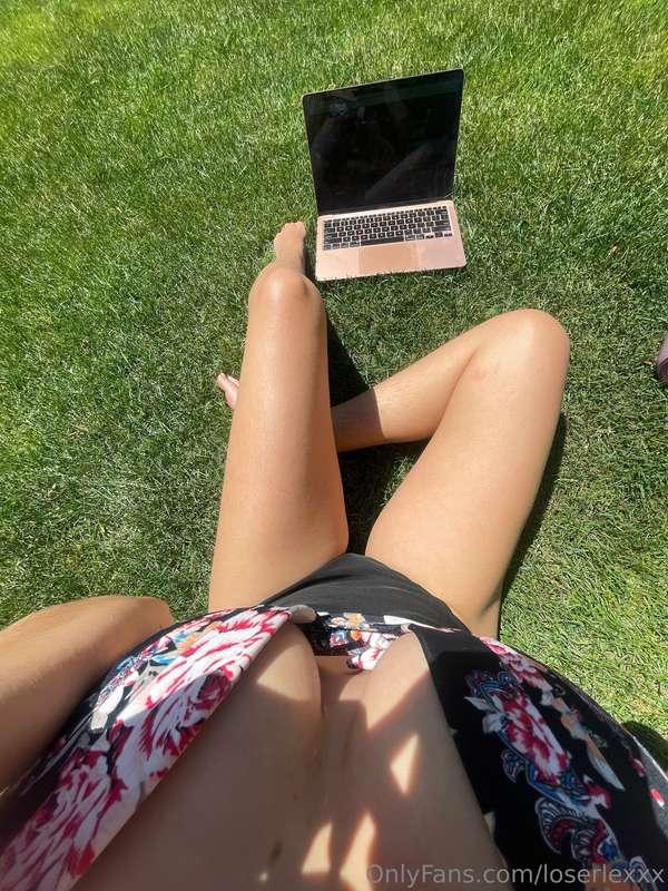 work from home ? more like working on my tan from home